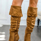 Surelymine - Women's Unmatchable Pointy Slouchy Knee And Thigh High Boots
