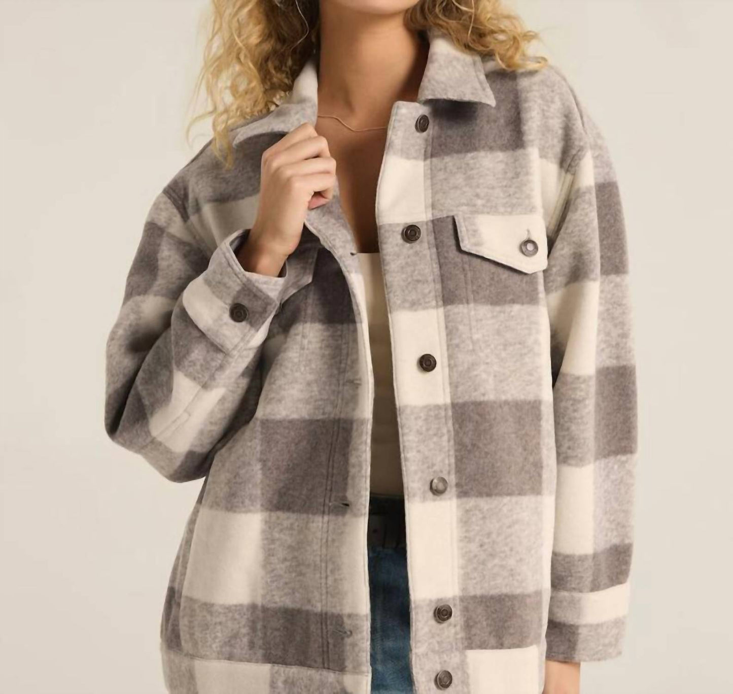 Z Supply - Preston Knit Plaid Jacket