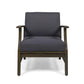 Perla Contemporary Club Chair with Water-Resistant Cushion