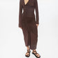 Dāl The Label - Ruched Asymmetric Midi Dress