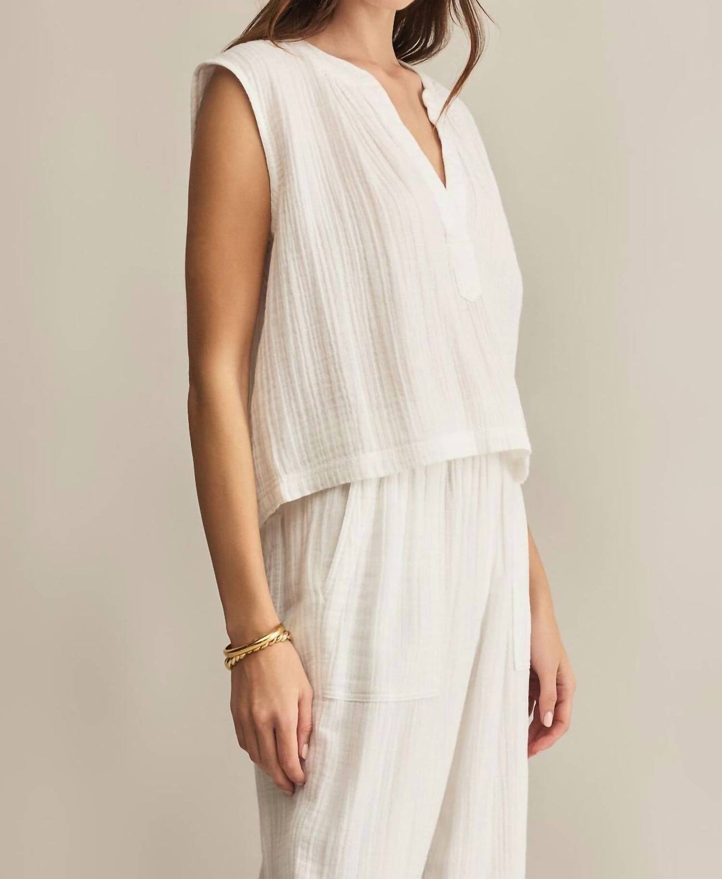 Z Supply - Cliffside V-neck Airy Gauze Top