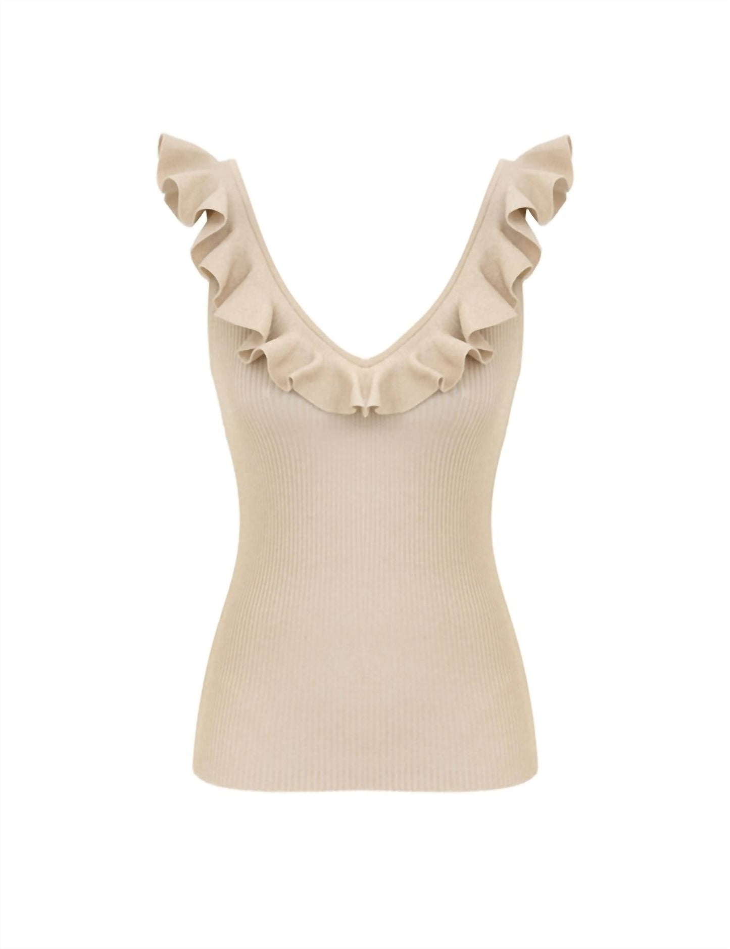 Zimmermann - Everly Frill V-neck Top