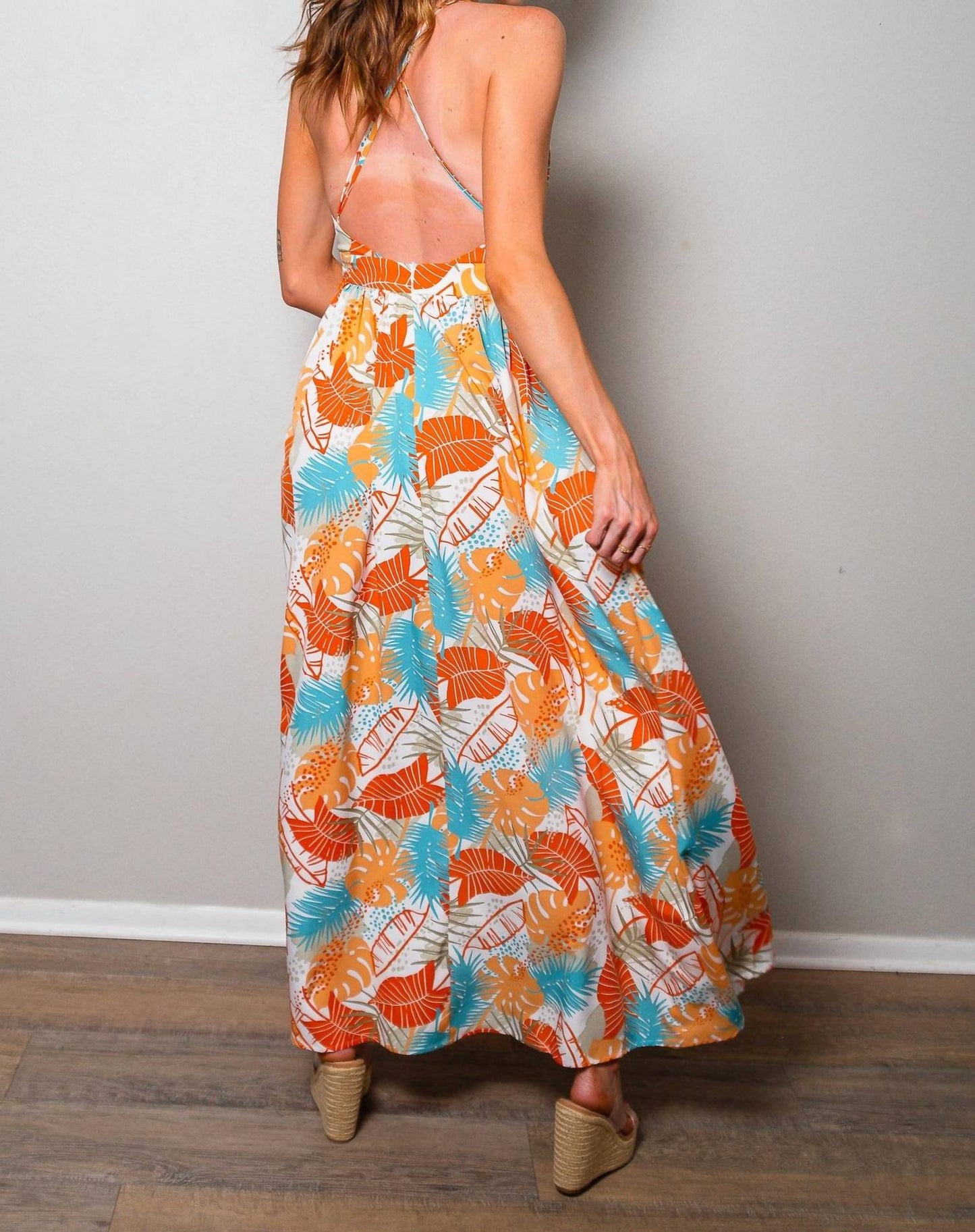 Sweet Generis - Sweet Sunset Printed Maxi Dress