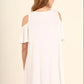 Umgee - Cold Shoulder Butterfly Sleeve Dress