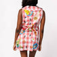 Queen Of Sparkles - Picnic Table Collar Dress