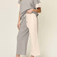 Double Take - Chic Textured T-Shirt & Pants Set
