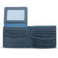 American Leather Goods - Men's Genuine Leather Wallet With Flap Out Id Window