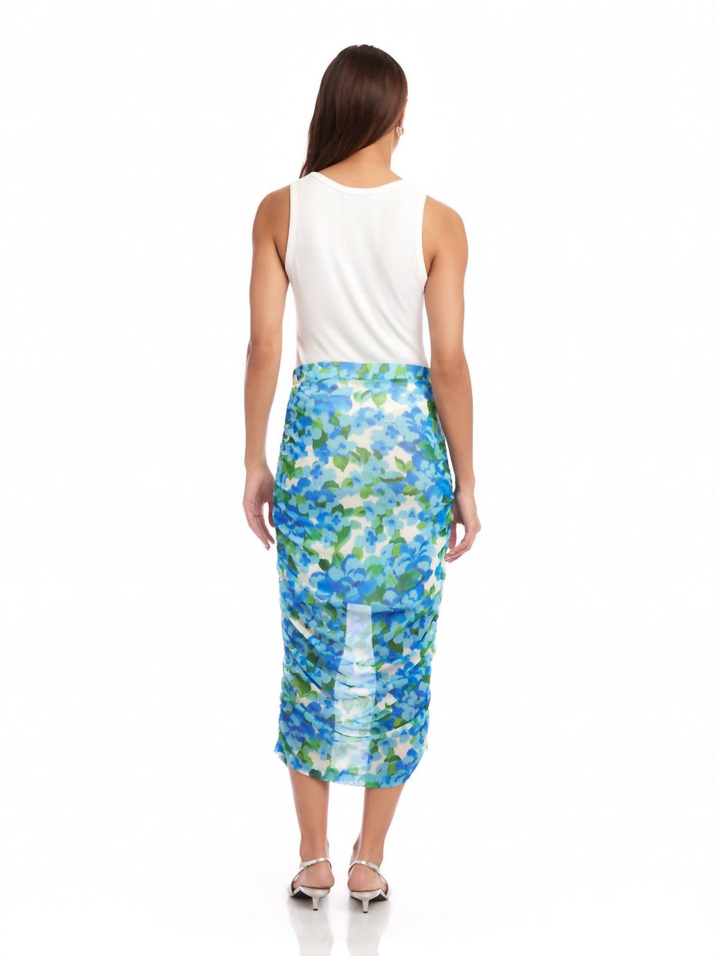 Fifteen Twenty - Tatum Side Shirred Mesh Skirt