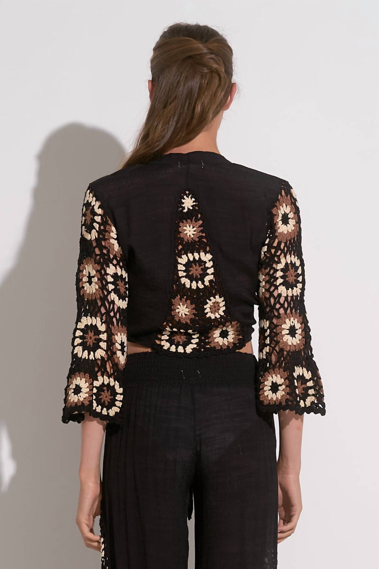 Elan - Panama Tie Front Top