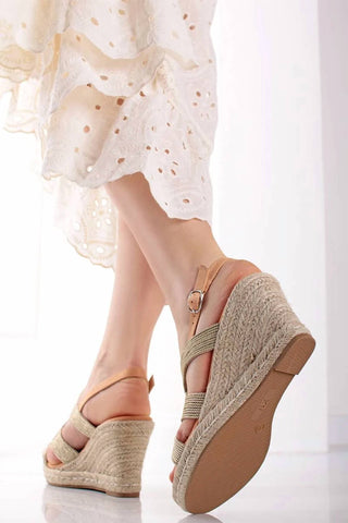 Xti - Women's Jute Wedge Sandals