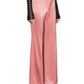 Alice + Olivia - Jc Satin Wide Leg Slit Pants