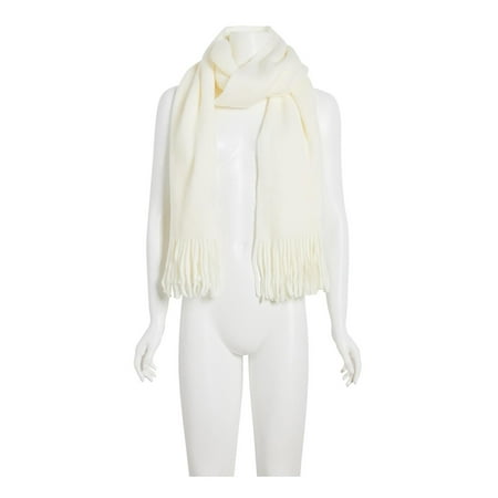 Steve Madden Women's Winter Blanket Wrap Muffler Scarf - Ivory, One Size
