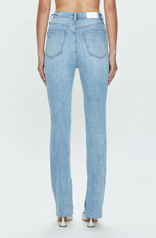 Pistola - Colleen Tower High Rise Modern Slim Raw Split Hem Denim Jeans