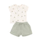 Angel Dear - Boy's Henley With Pocket And Muslin Short