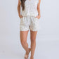 Karlie - Vintage Floral Gauze V-neck Top