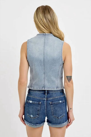 Risen - V-neck Button Down Vest