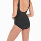 Miraclesuit - Pin Point Oceanus Surplice One Piece Swimsuit