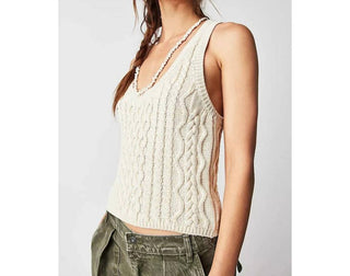 Free People - High Tide Scoopneck Cable Tank Top
