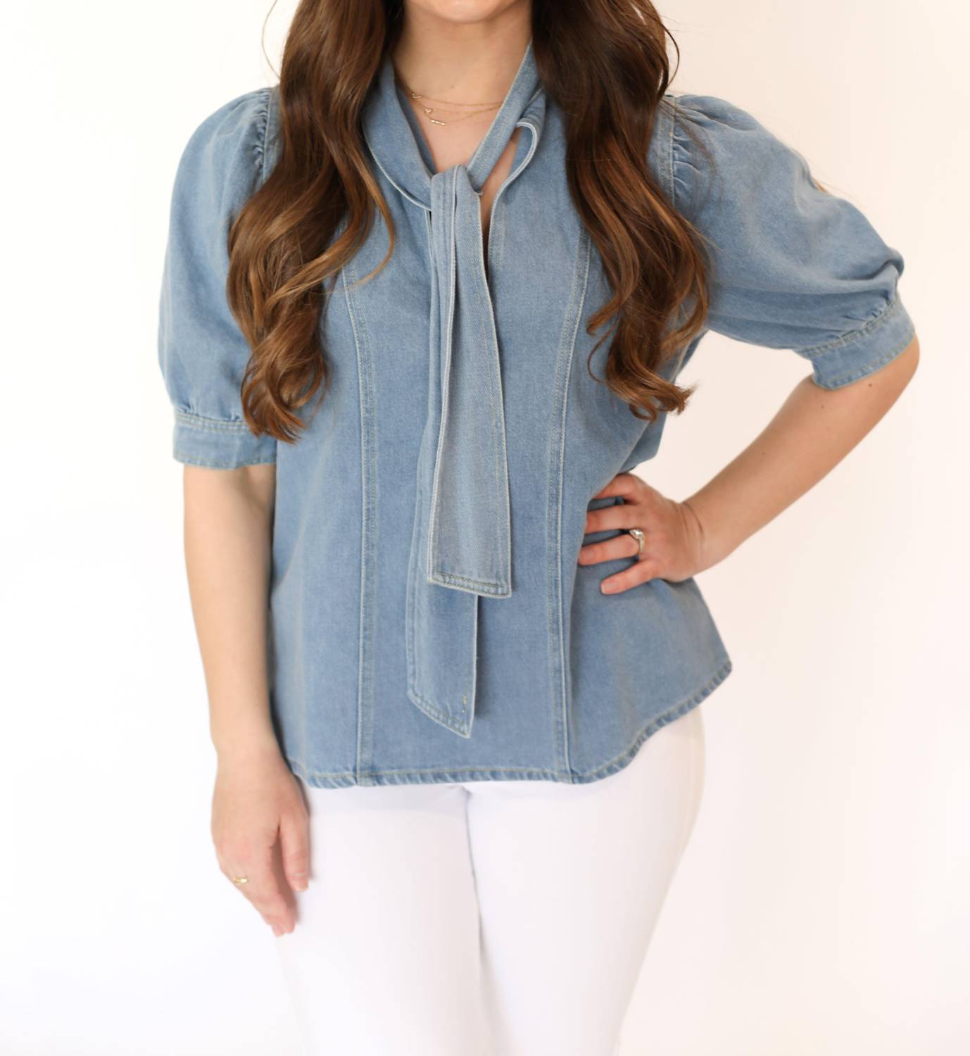 Tcec - Jean Bow Top