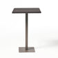 Outdoor Square Rattan Bar Table with Iron Frame - Multi Brown