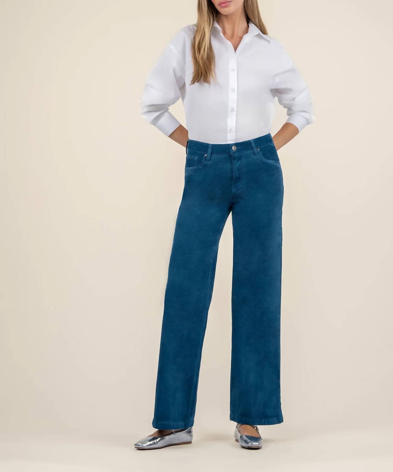 Kut From The Kloth - Velvet High Rise Wide Flare Pant