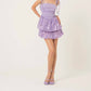 Amylynn - Elleni Double Tie Puff Ball Sequin Mini Dress