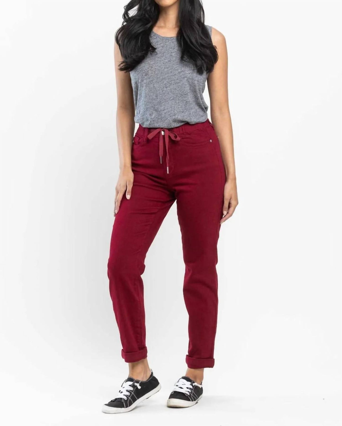 Judy Blue - Denim Cuffed Joggers Jeans