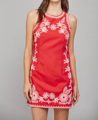 Fate - Amaya Linen Embroidered Dress