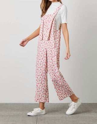 Polagram - Corduroy Cutie Floral Overalls
