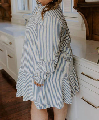 Entro - Striped Shirt Dress
