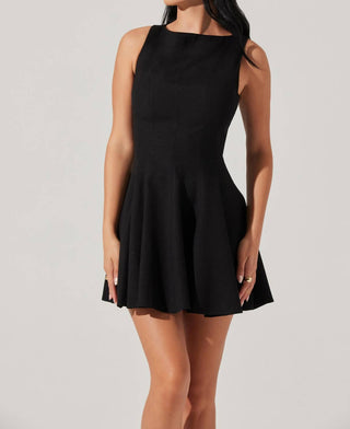 Astr - Xaria Linen-blend Mini Dress