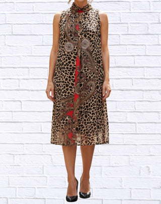 Diva Usa - Print Sleeveless Maxi Dress