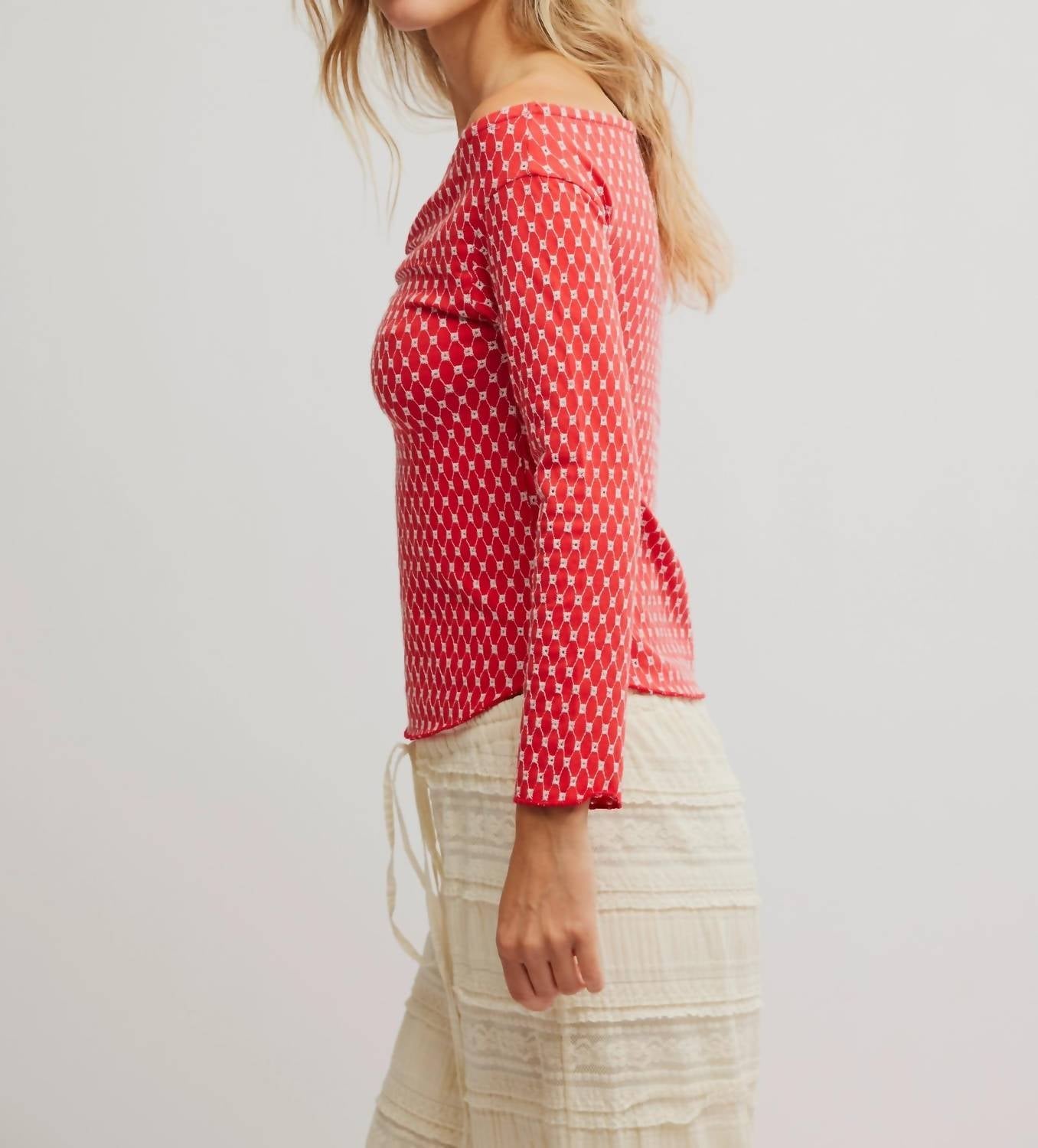 Free People - Gia Eyelet Top