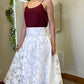 Blu Pepper - Floral Organza Midi Skirt