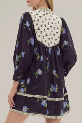 Entro - Mixed Floral Print Dress