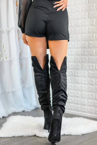 Surelymine - Unmatchable Pointy Slouchy Knee And Thigh High Boots