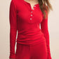 Z Supply - Holly Pointelle Long Sleeve Top