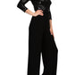 Adrianna Papell - Sequin Faux Wrap Jumpsuit