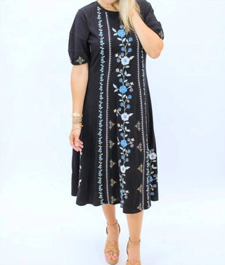 Johnny Was - JAANVI BUBBLE SLEEVE SEAMED DRESS