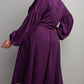 The Curve La - Plus Size Button Front Fit And Flare Dress With Pockets