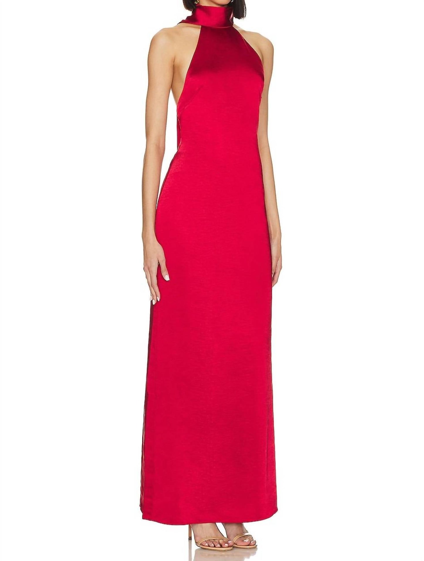 Lpa - RAVEENA HALTER SCARF MAXI DRESS
