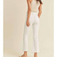 Just Black Denim - High Rise Tonal Crop Flare Short Jeans