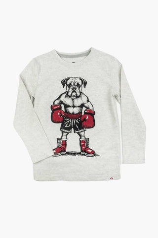 Appaman - Boys' Boxer Graphic Long Sleeve Tee