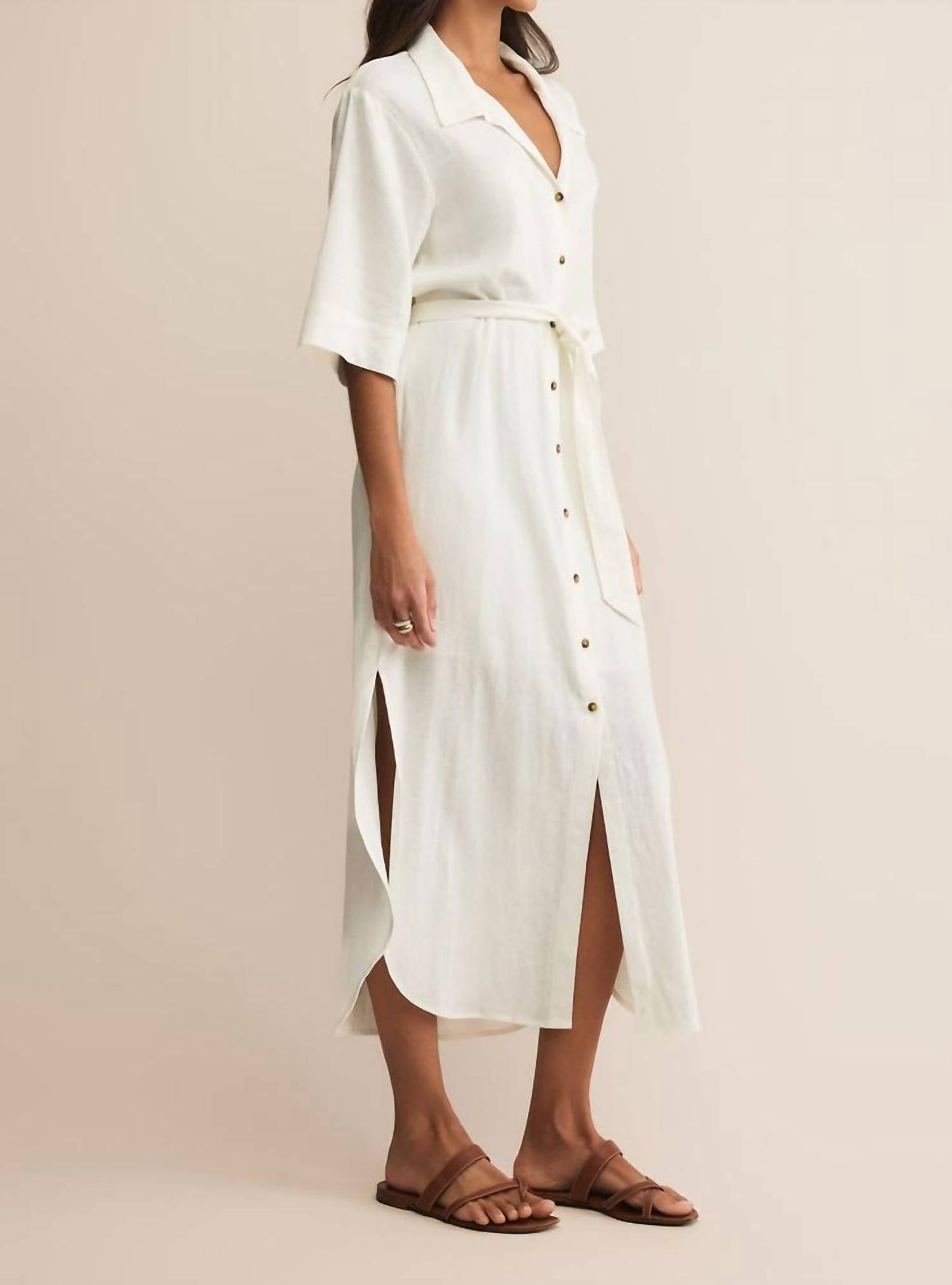 Z Supply - Brise Linen Midi Shirt Dress