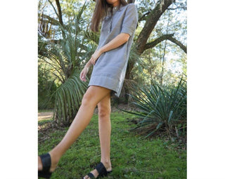 Ann Mashburn - Elbow Sleeve Frill Dress