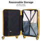Set 3PCs 20'/24'/28' ABS Spinner Wheel Luggage - Yellow