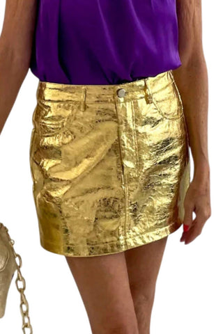Amylynn - Millie Metallic Mini Skirt