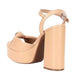Gianni Bini - Women's Hartliye Leather Knot Ankle Strap Platform Sandals