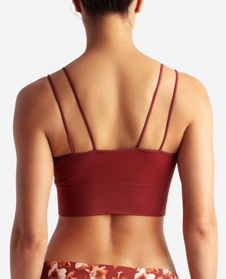 Danskin - 3-pack Seamless Rib Longline With Bungee Pullover Bralette