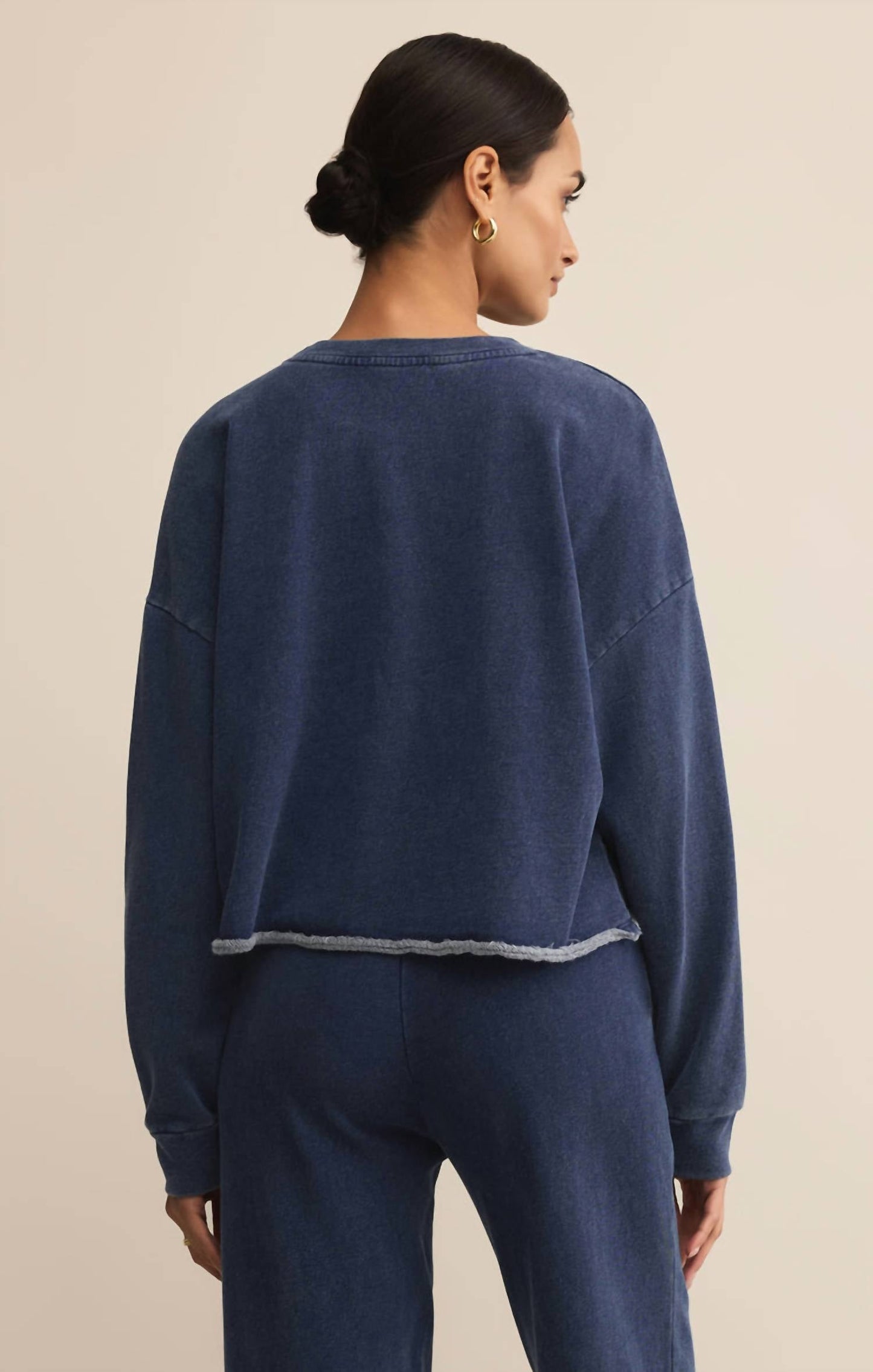 Z Supply - Circuit Knit Denim Sweatshirt